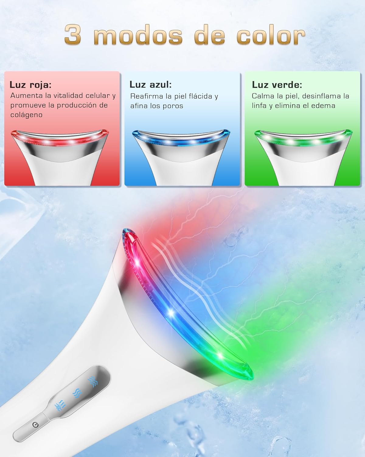 Thumbnail 2 de Masajeador Facial Eléctrico LED EMS de Belleza y Lifting 😊