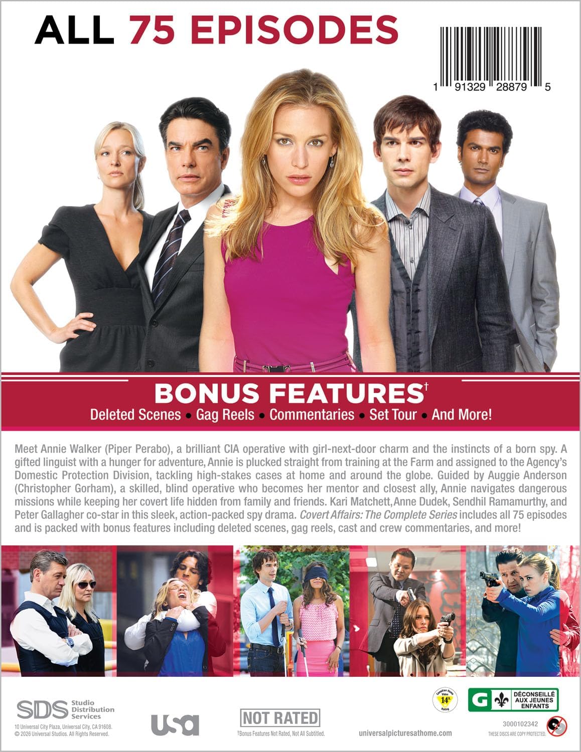 Detalle 1 de Covert Affairs: The Complete Series DVD – 75 Episodes and Bonus Features