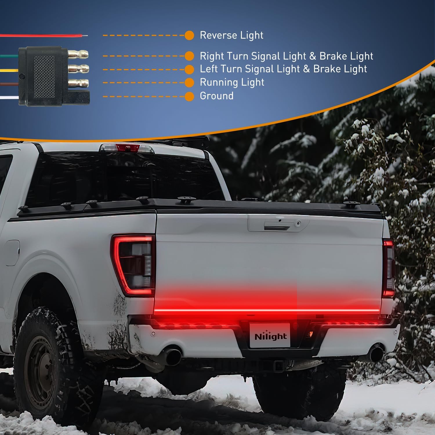 Thumbnail 4 de Nilight 60" Tailgate Light Strip 🚚