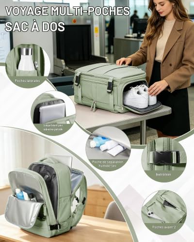 Thumbnail 6 de SZLX Sac à Dos Sous Vide Voyage 40x30x20 — Bagage cabine et Compartiments dédiés