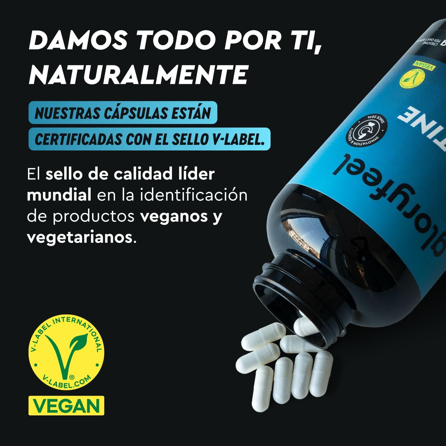 Thumbnail 3 de Creatina Monohidratada 3.412mg - 320 Cápsulas 💪 Para Mass Fitness