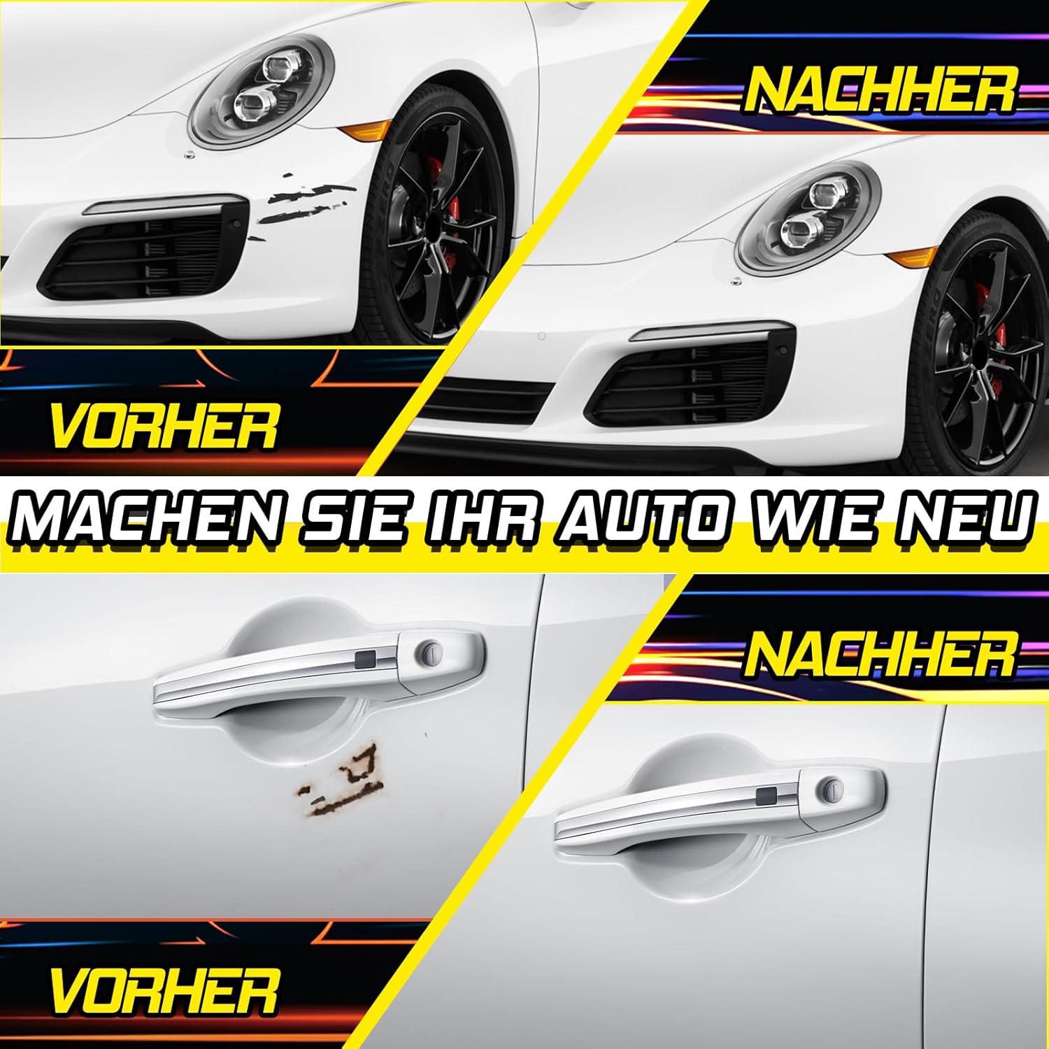 Thumbnail 2 de prowithlin Lackstift Auto Weiß 20 ml