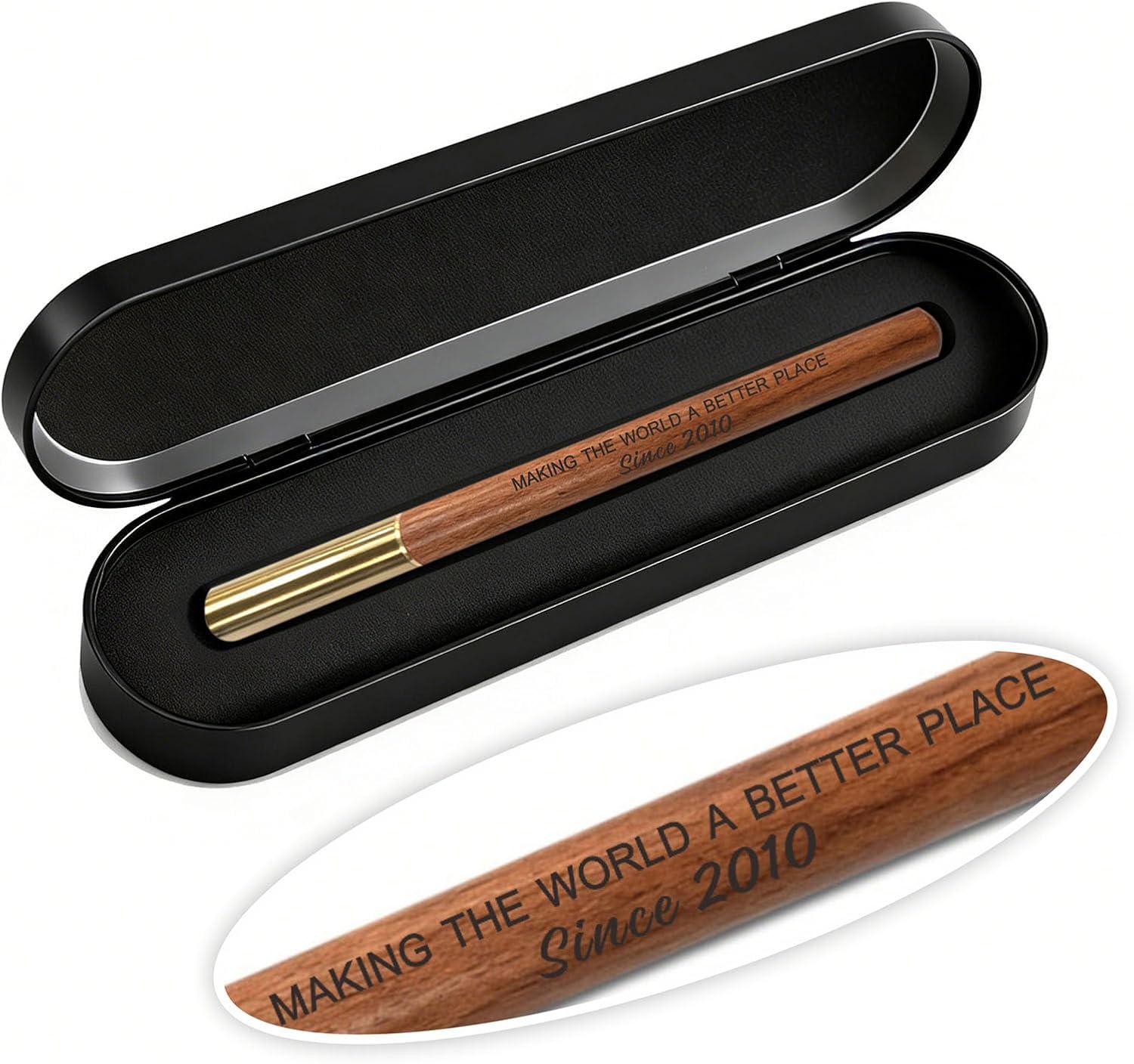 Thumbnail 1 de iyaone Ultimate 16th Birthday Gift for 2010 Born Teens: Laser Engraved Wooden Gel Pen in Presentation Box