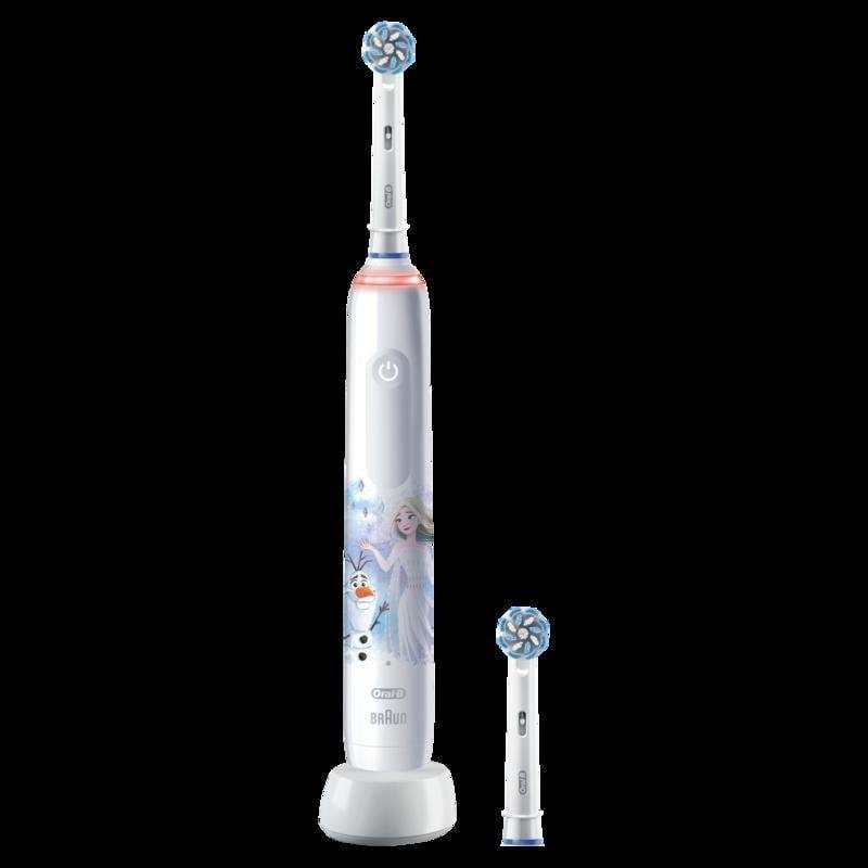 Detalle 2 de Oral-B Pro Junior 6+ Frozen cepillo dental eléctrico infantil rotativo con sensor de presión y 3 modos