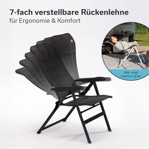 Thumbnail 2 de Skandika Lepola XL Camping-Klappstuhl aus Aluminium mit 7-fach verstellbarer Lehne