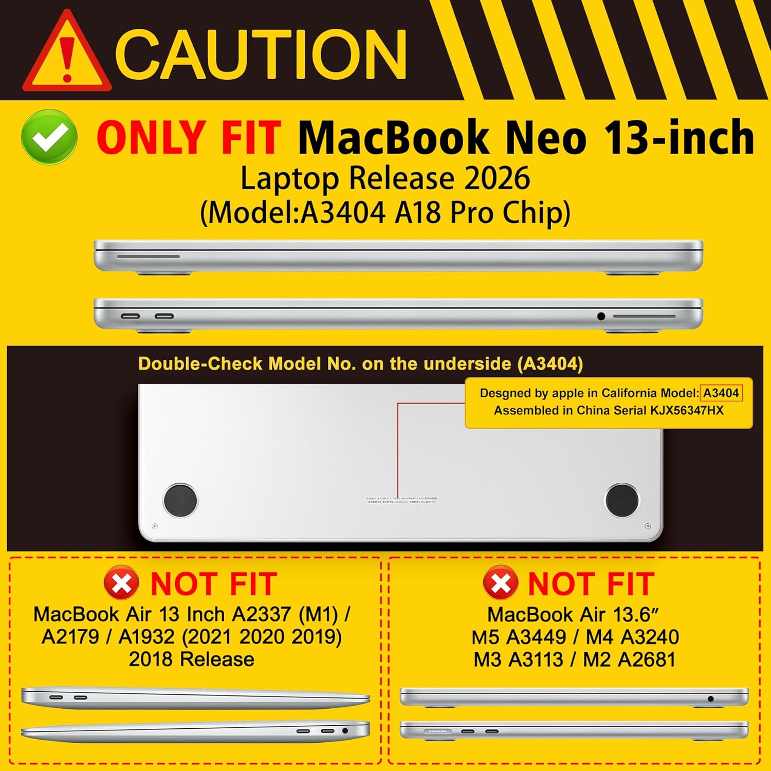 Detalle 2 de Lepeoac MacBook Neo Case A3404