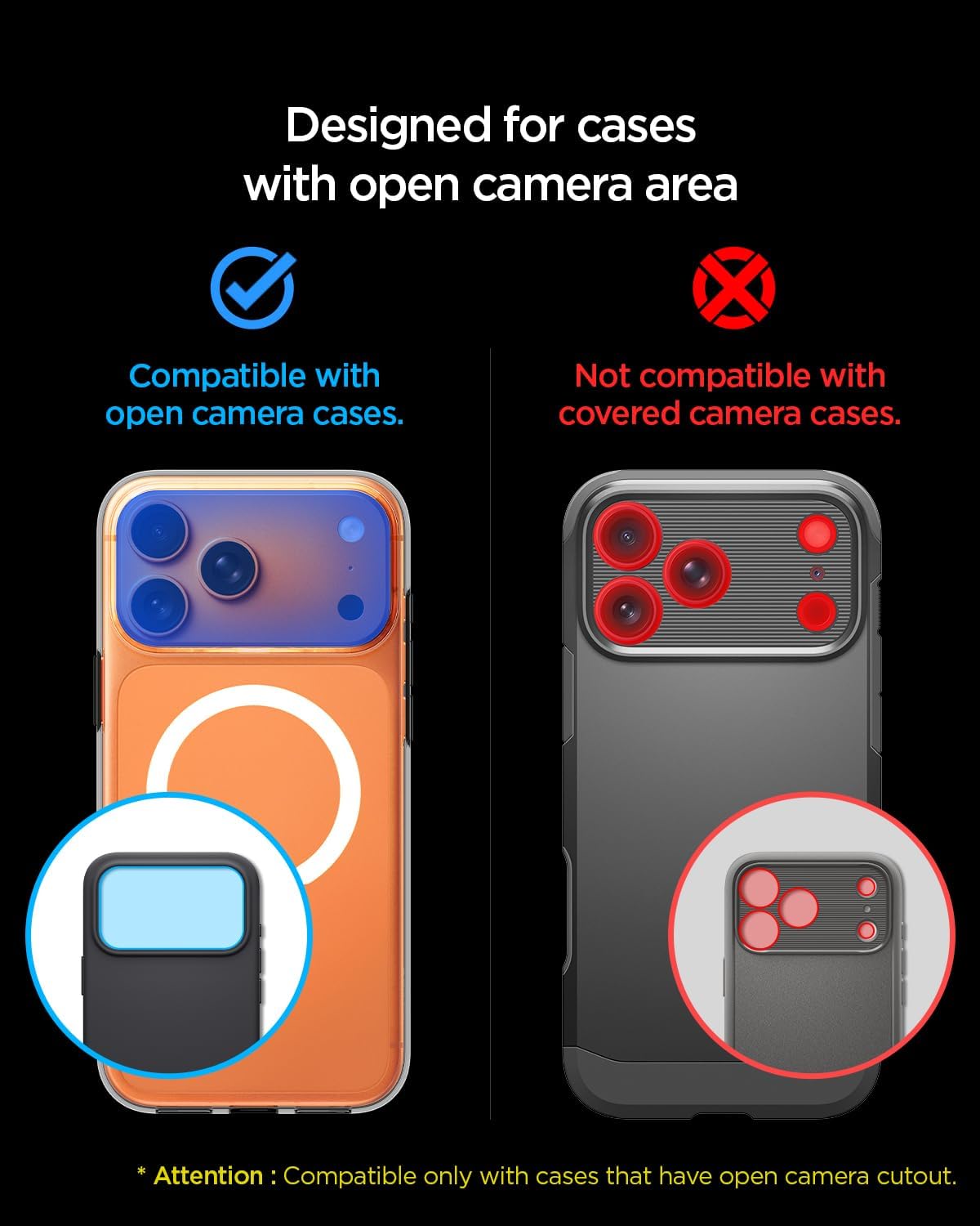 Thumbnail 6 de Spigen Glas.tR EZ Fit Optik Pro XL pour iPhone 17 Pro (Protection caméra) – Orange cosmique