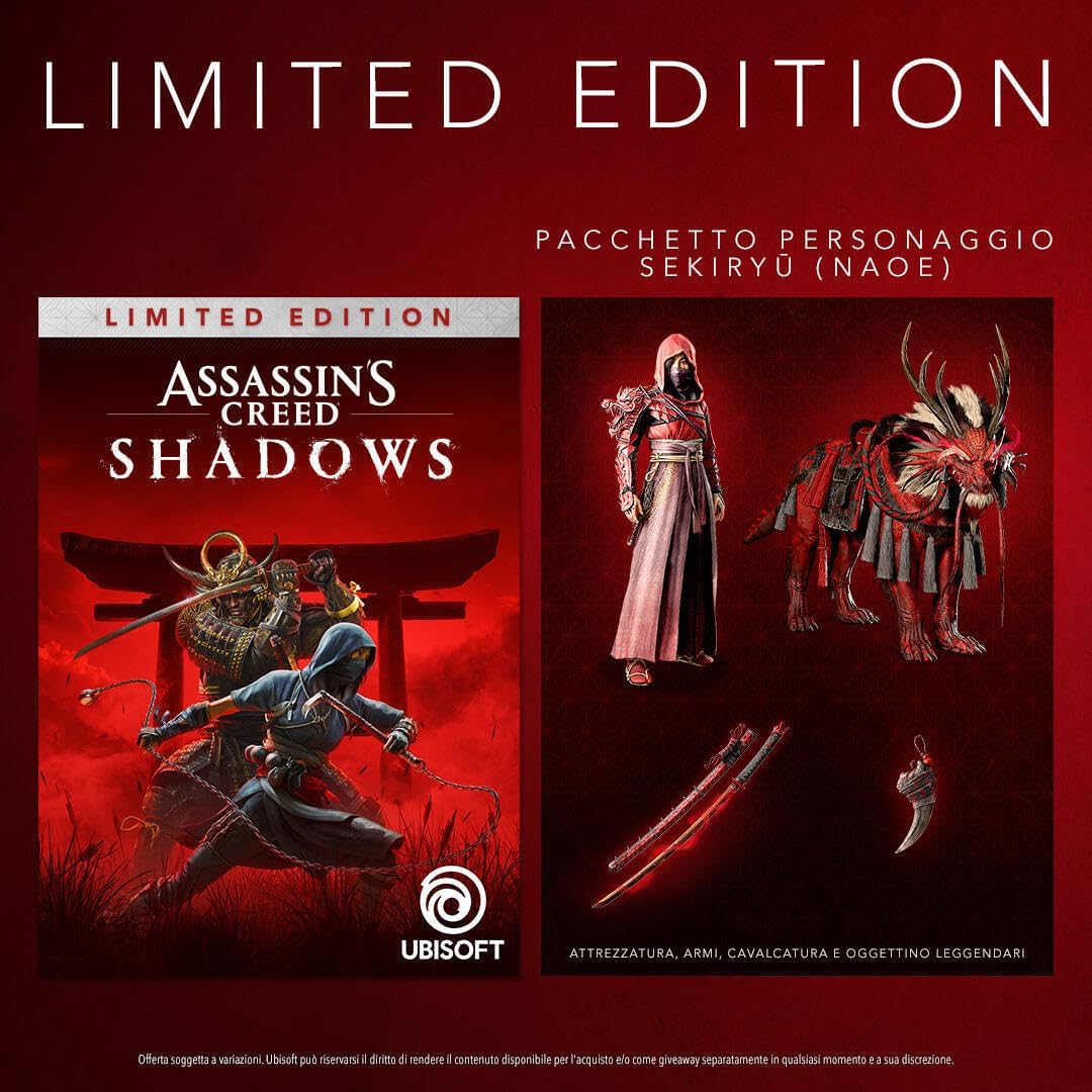 Detalle 2 de Assassin's Creed Shadows Limited Edition (Esclusivo Amazon.it, PS5) – contenuti, atmosfere e valore per chi cerca un’esperienza giapponese legit
