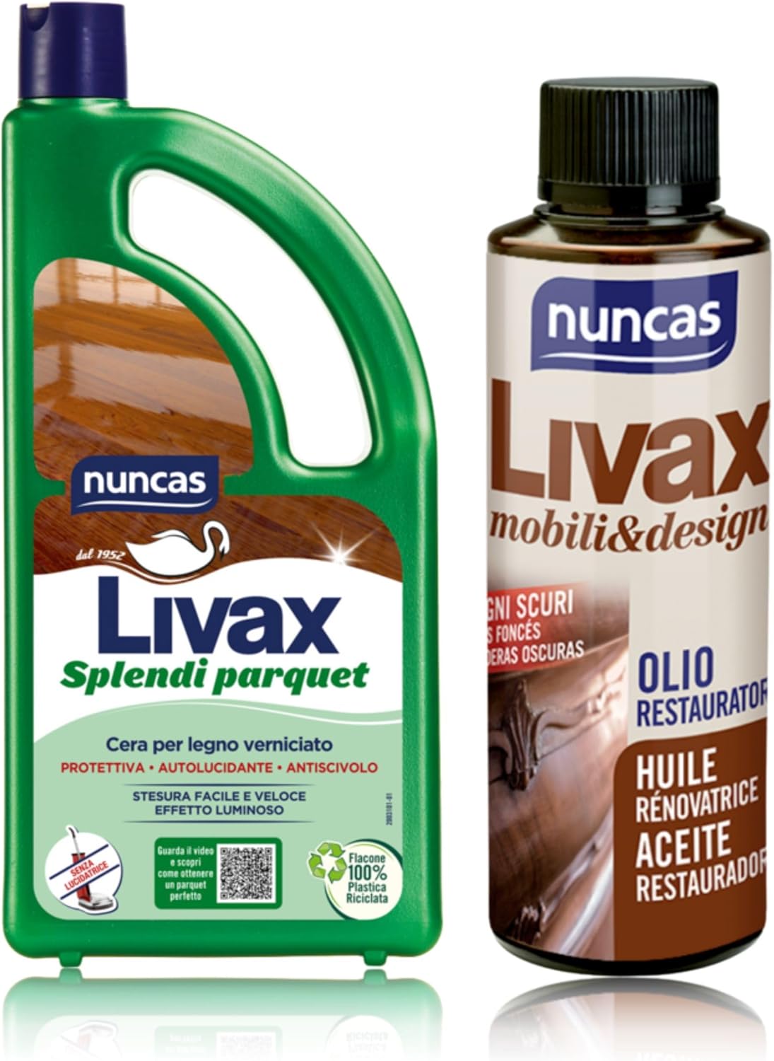 Thumbnail 1 de Nuncas Livax Cera Protettiva Splendi Parquet – Pavimenti in Legno 1000 ml