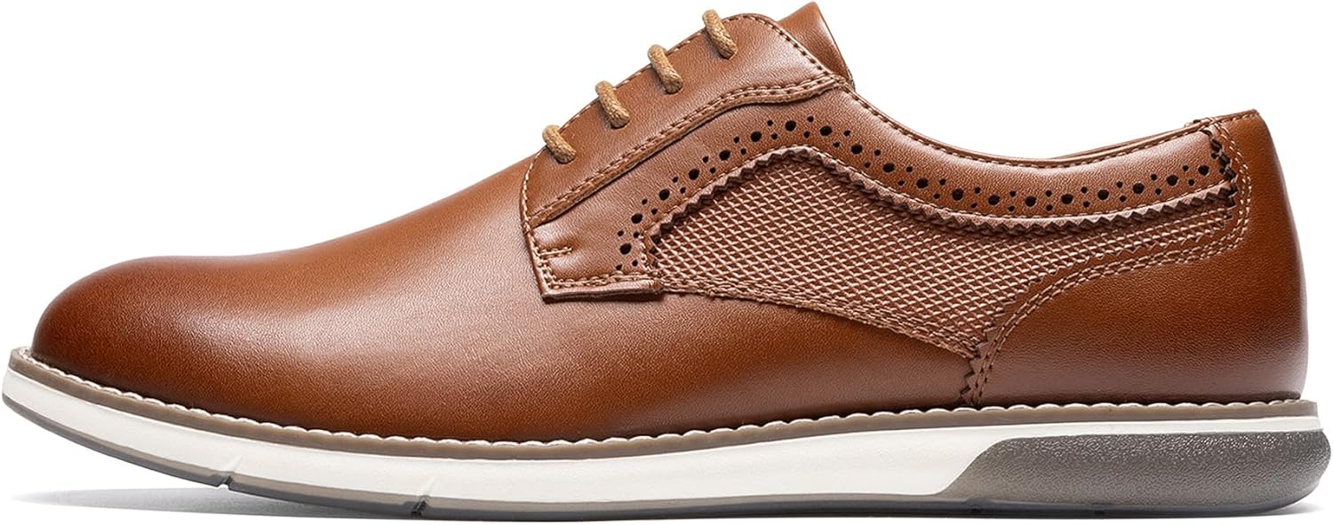 Detalle 2 de Bruno Marc Men's Casual Dress Sneaker Shoes (Business Formal Derby, Plain Toe)