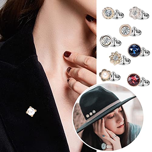 Detalle de VEGCOO 50 Pcs Broches de Chemise et Broches Fantaisie pour Femme – 40 Styles Variés