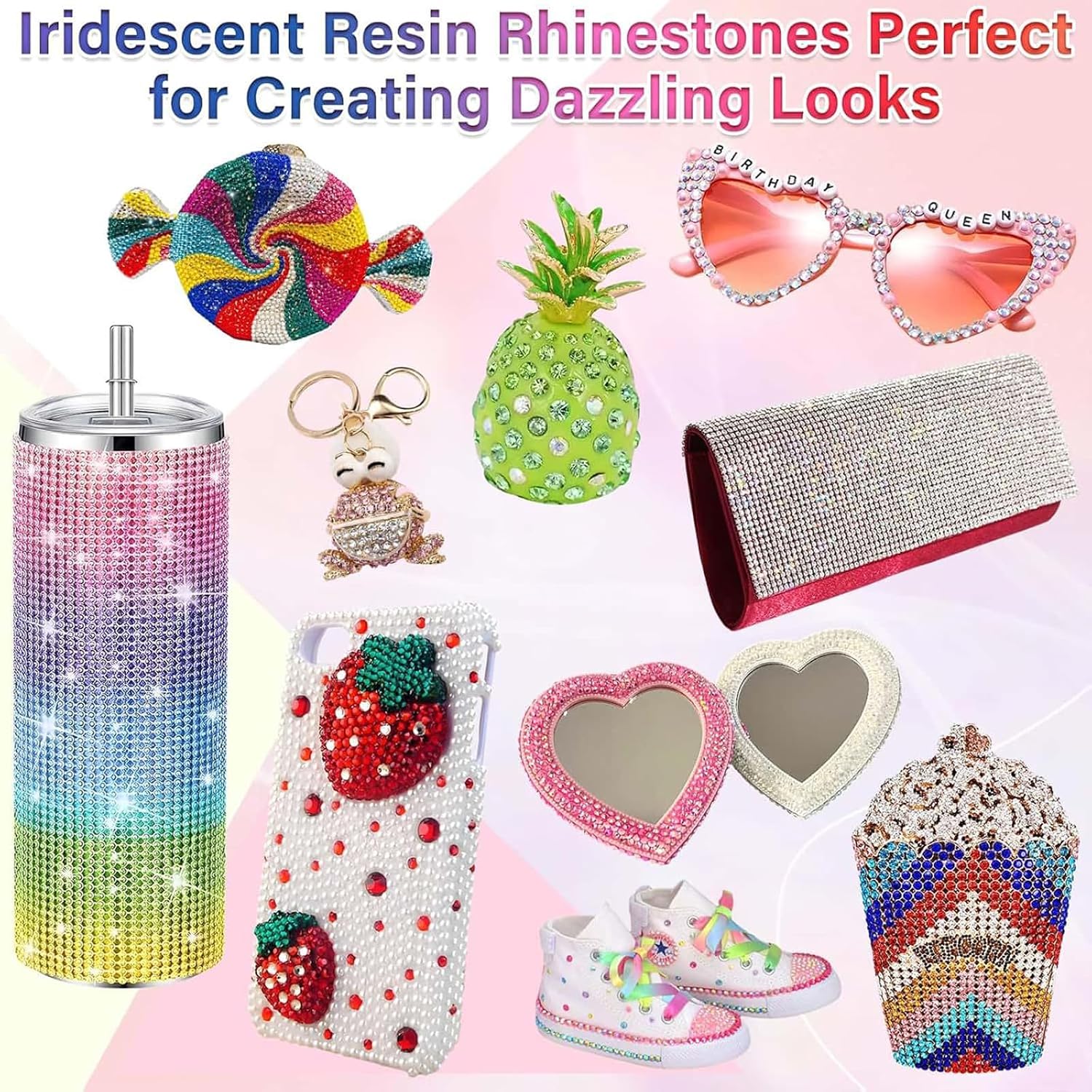 Thumbnail 6 de Kilibili 40 Colors Resin Jelly Rhinestones (3mm) – 40,000 PCS Complete Bedazzling Kit