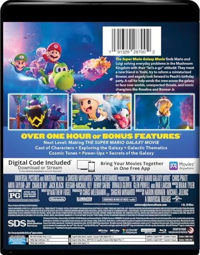 Detalle de The Super Mario Galaxy Movie (4K Ultra HD + Blu-ray + Digital) – Universal