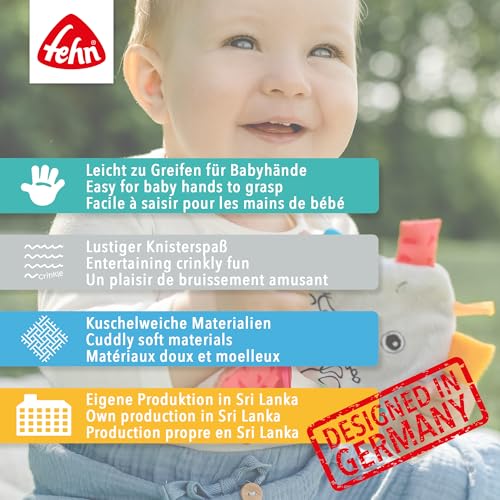 Detalle de Fehn Knister-Otter Theo – Activity-Rascheltier zum Greifen & Lauschen
