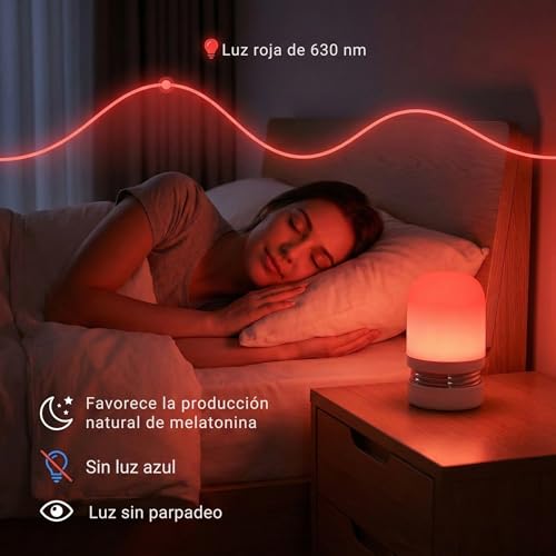 Thumbnail 3 de Toys4Boys Luz Nocturna Infantil Roja (620 nm) para dormir sin interferir con la melatonina