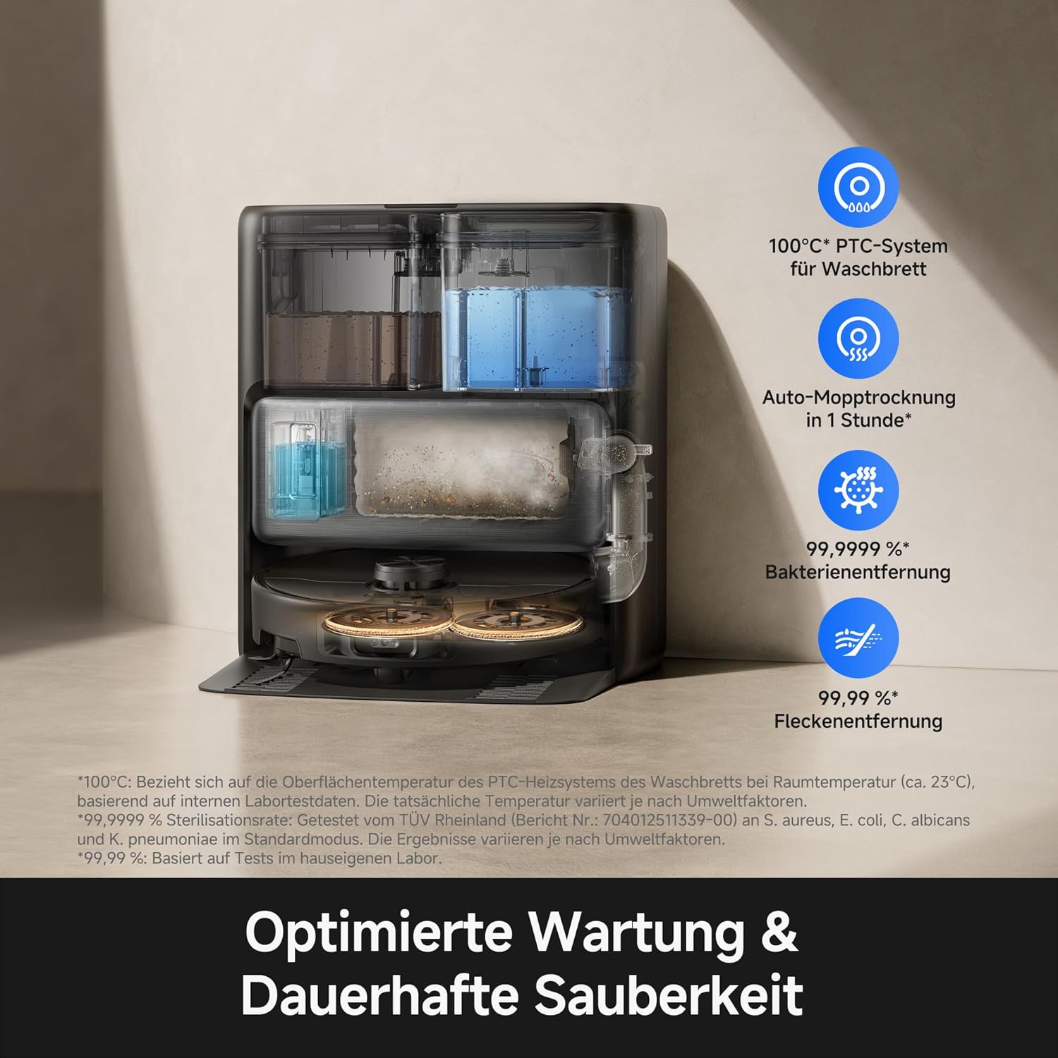 Thumbnail 6 de Mova P70 Pro Ultra Saug- & Wischroboter mit 30.000 Pa Saugleistung und 100°C JetSpray Trocknung