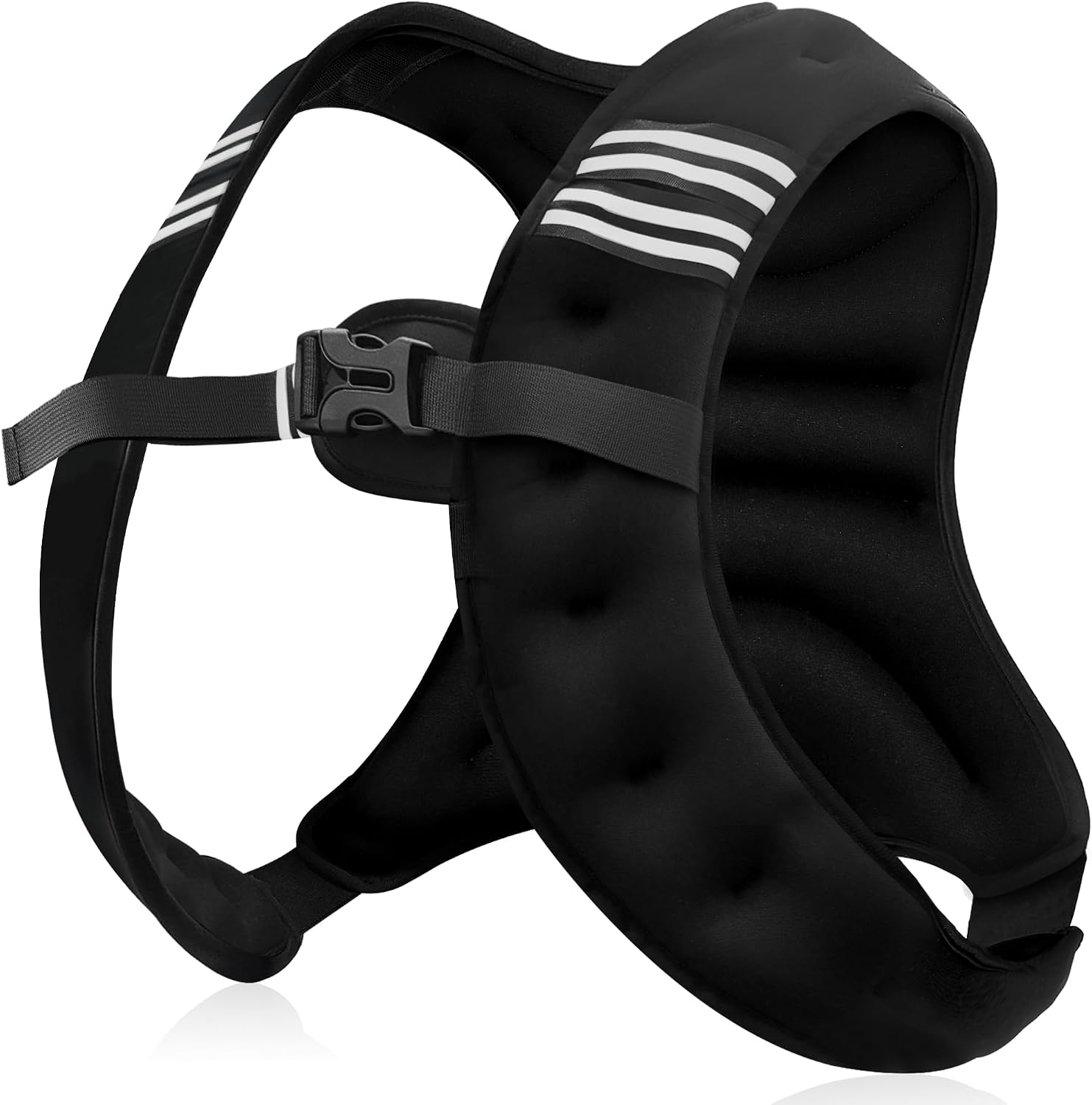 Detalle de NATURELUX 10 lb Weighted Vest with Reflective Strips and Adjustable Fit