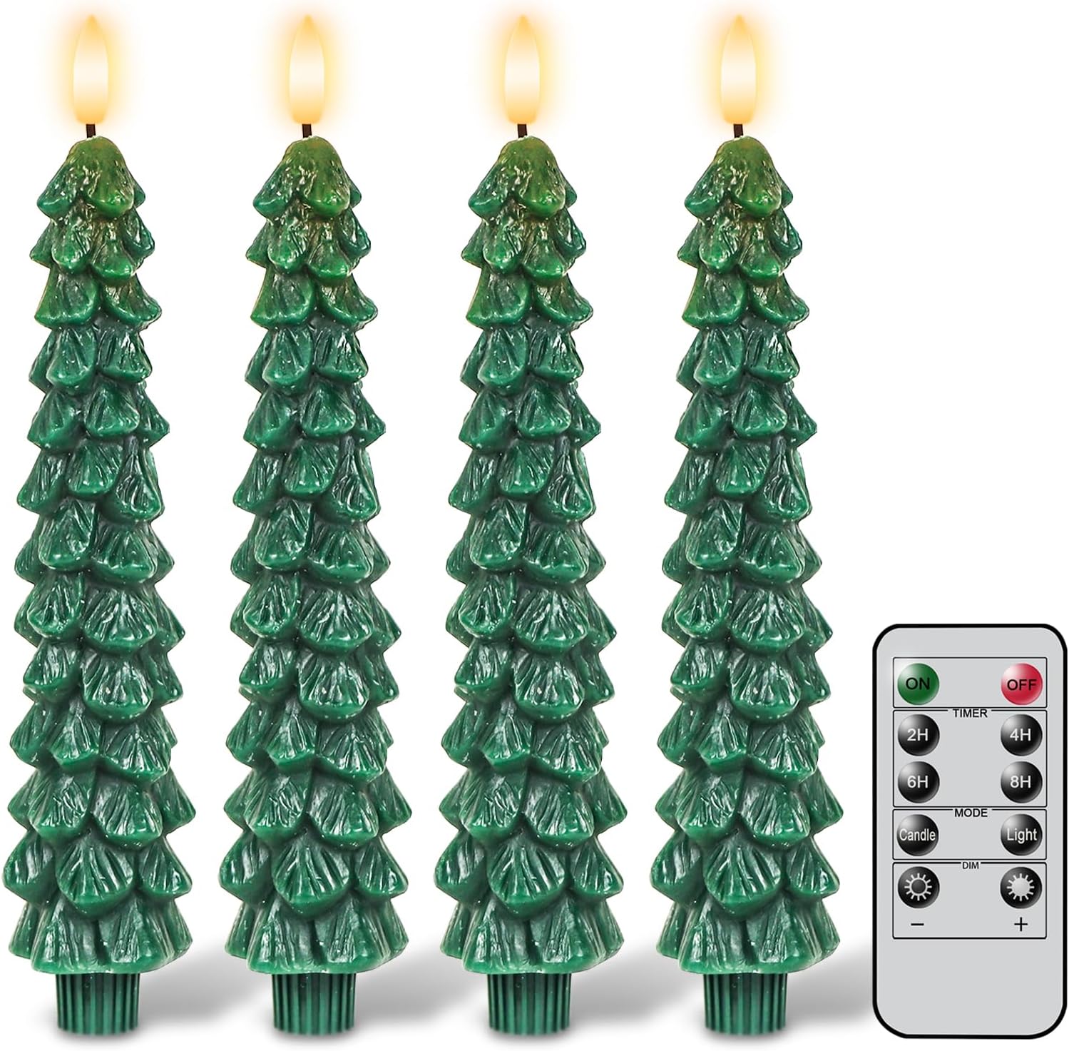 Thumbnail 6 de GenSwin Flameless Ivory Taper Candles Pack of 6 ๐ฏ