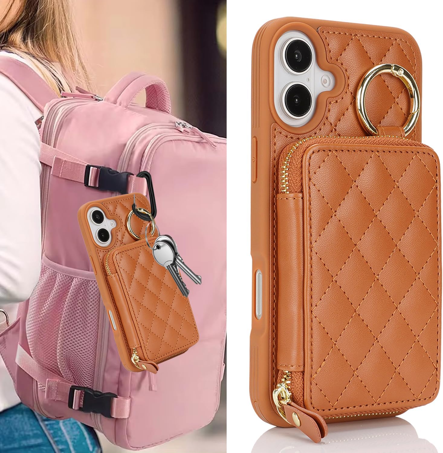 Detalle 2 de Cavor Wallet Phone Case for iPhone 16 Plus