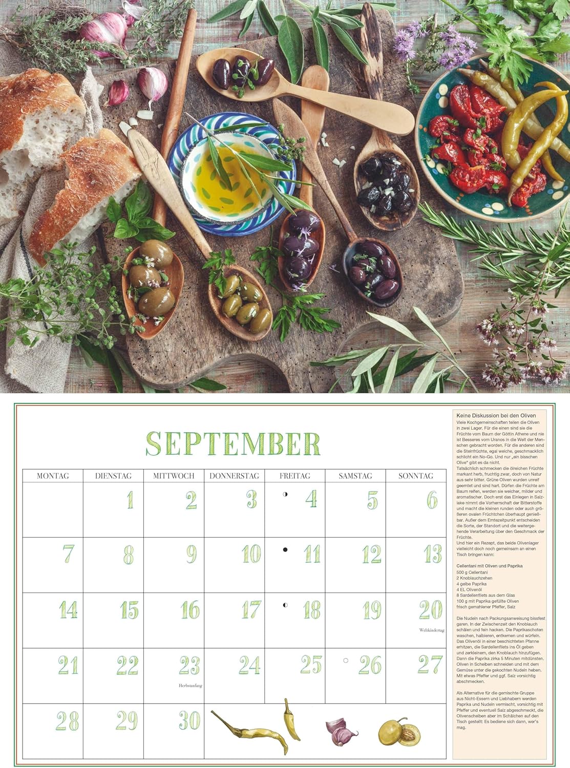 Thumbnail 5 de DUMONTS Aromatische Kräuter 2026 – Broschürenkalender 42 x 29 cm mit Rezepten, Texten & Farbfotografie für Kräuter- und Kochliebhaber