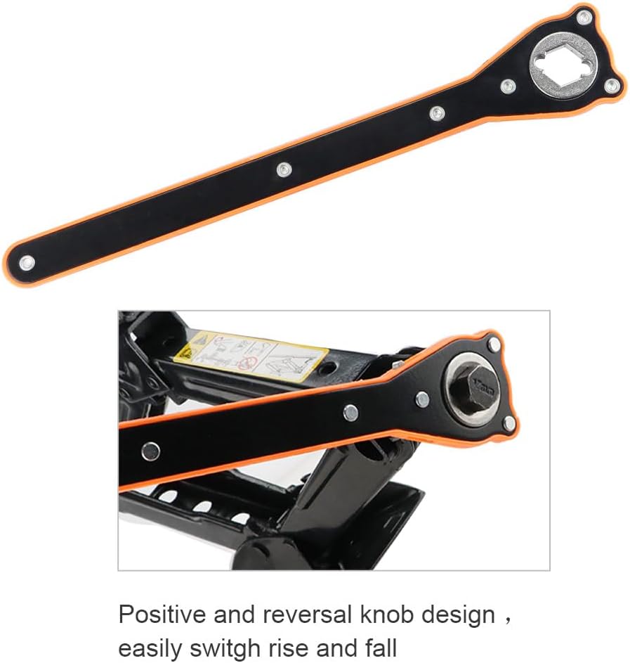 Thumbnail 4 de VonLux Car Jack Kit (2-Ton Scissor Jack) with Speed Handle, Ratchet Wrench & Wheel Wrench – Portable Tyre Lifting Tool