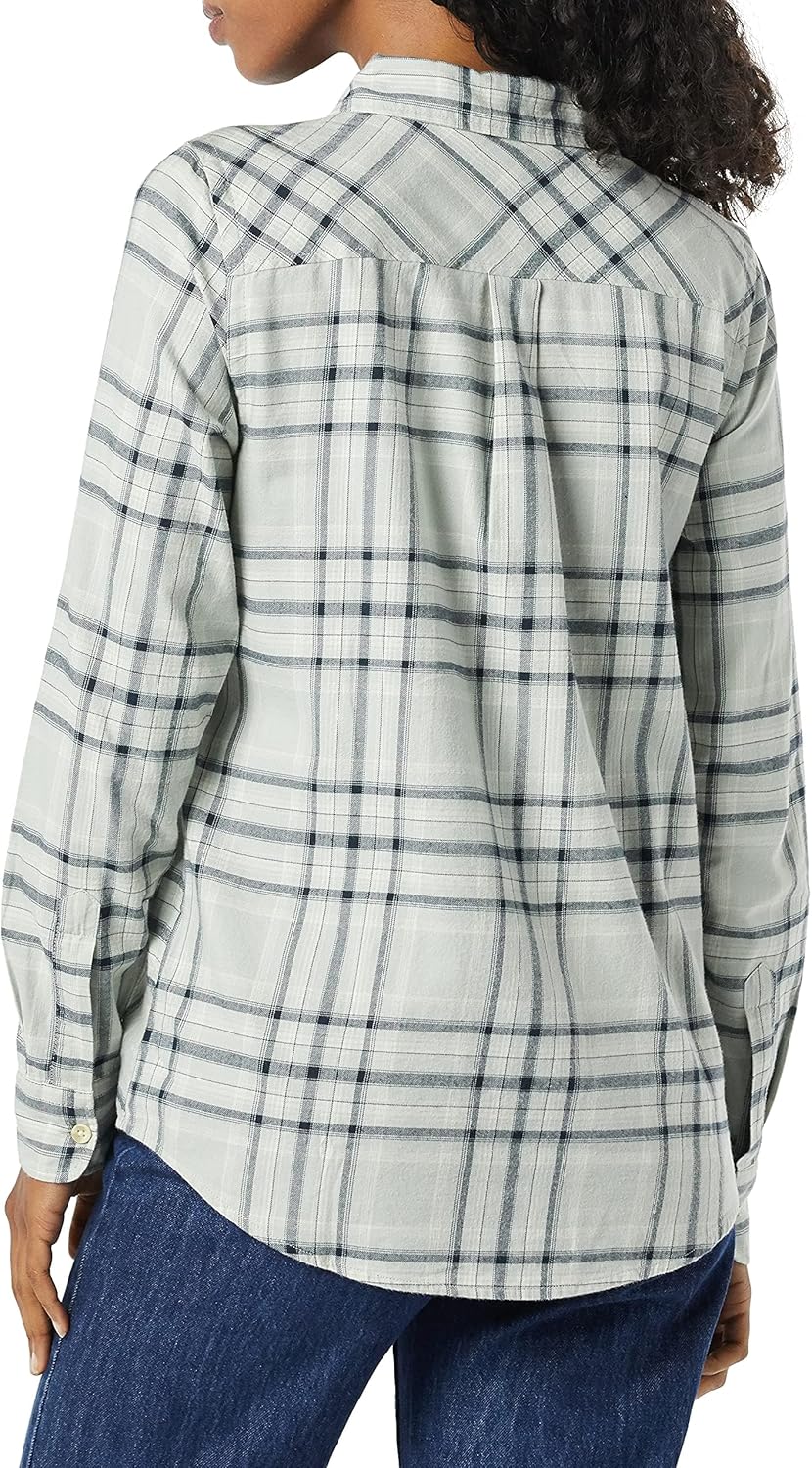 Thumbnail 1 de Amazon Essentials Damen Regular-Fit leichtes kariertes Langarm-Flanellhemd