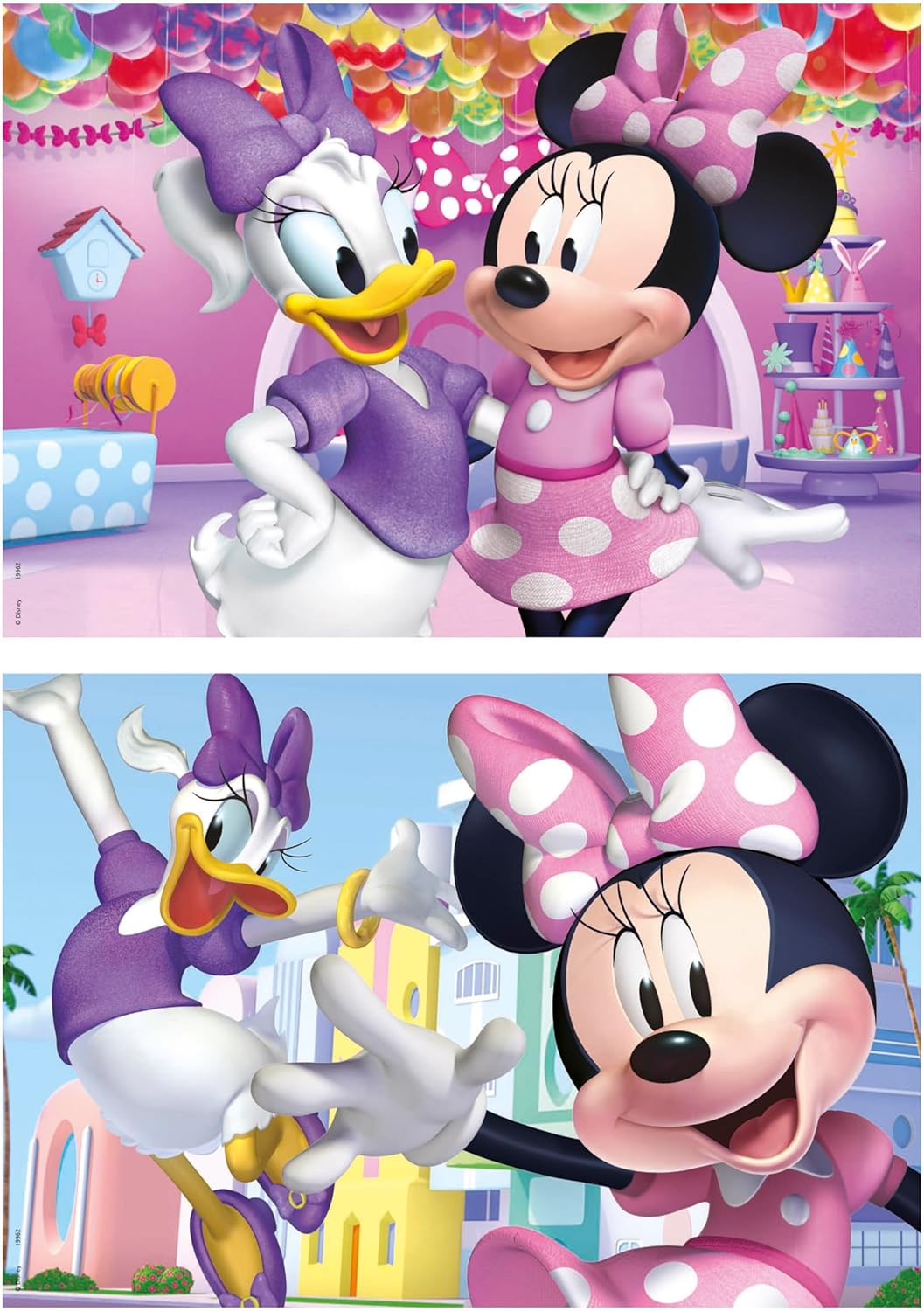 Thumbnail 1 de Educa Minnie – Ensemble de 2 puzzles en bois écologiques (50 pièces chacun)