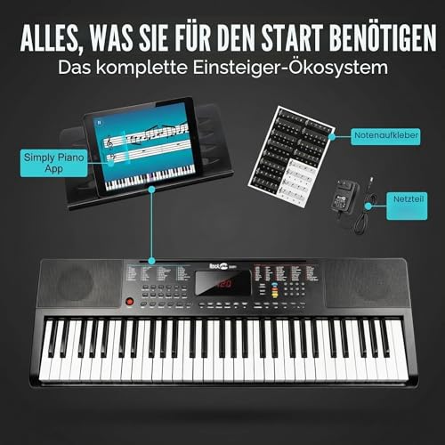 Thumbnail 1 de RockJam RJ361 Keyboard Piano 61 Tasten – Kompakt für Anfänger