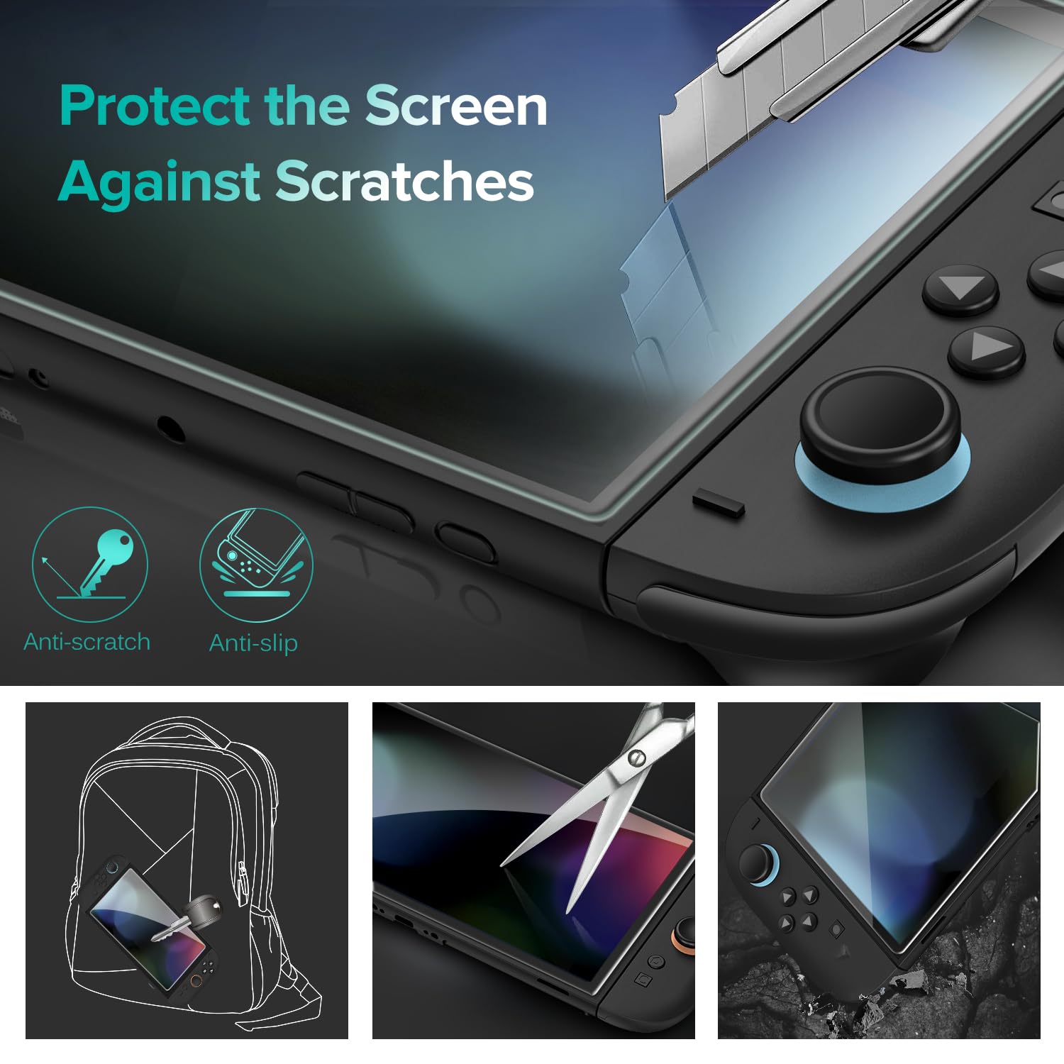 Detalle 1 de ivoler Nintendo Switch 2 screen protector, 3-Pack 7.9 in