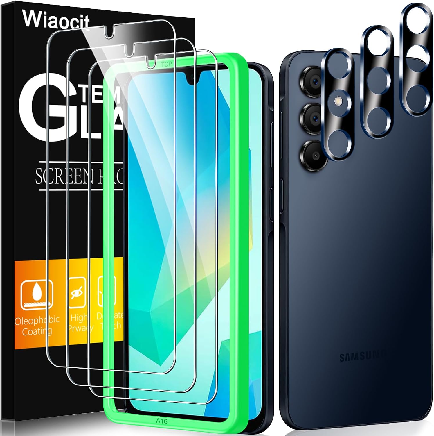 Detalle de Wiaocit Galaxy A16 5G Screen Protector 3-Pack