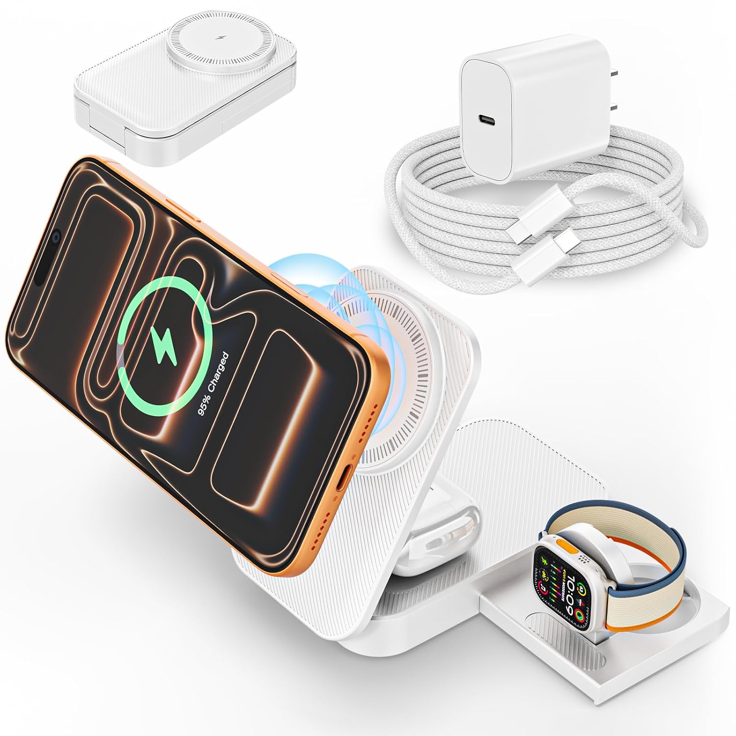 Detalle de 3-in-1 Magnetic Charging Station, 25W