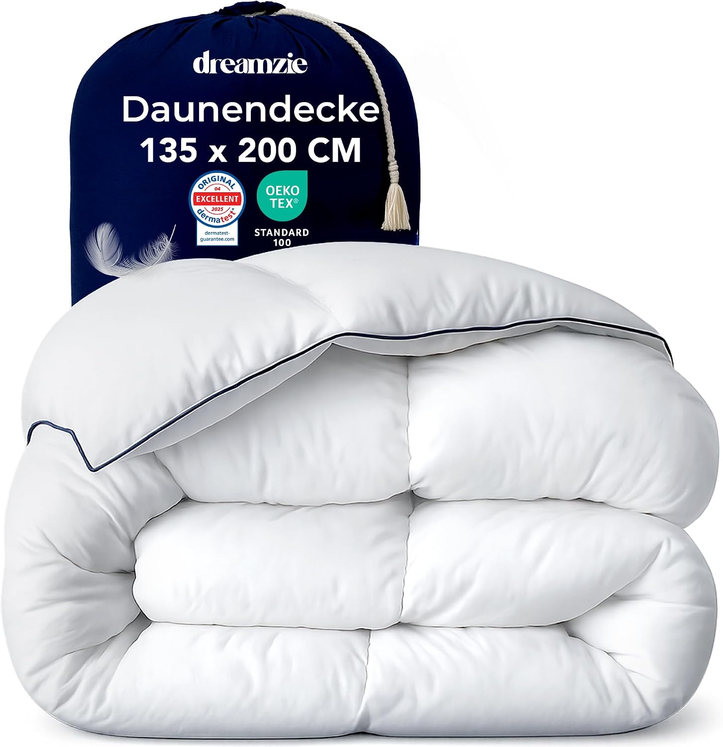 Detalle de Dreamzie Daunendecke 135x200 warme Winterdecke