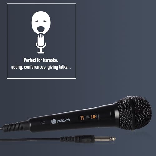 Thumbnail 3 de NGS Singer Fire: Micrófono dinámico vocal con cable de 3 m para directo y karaoke
