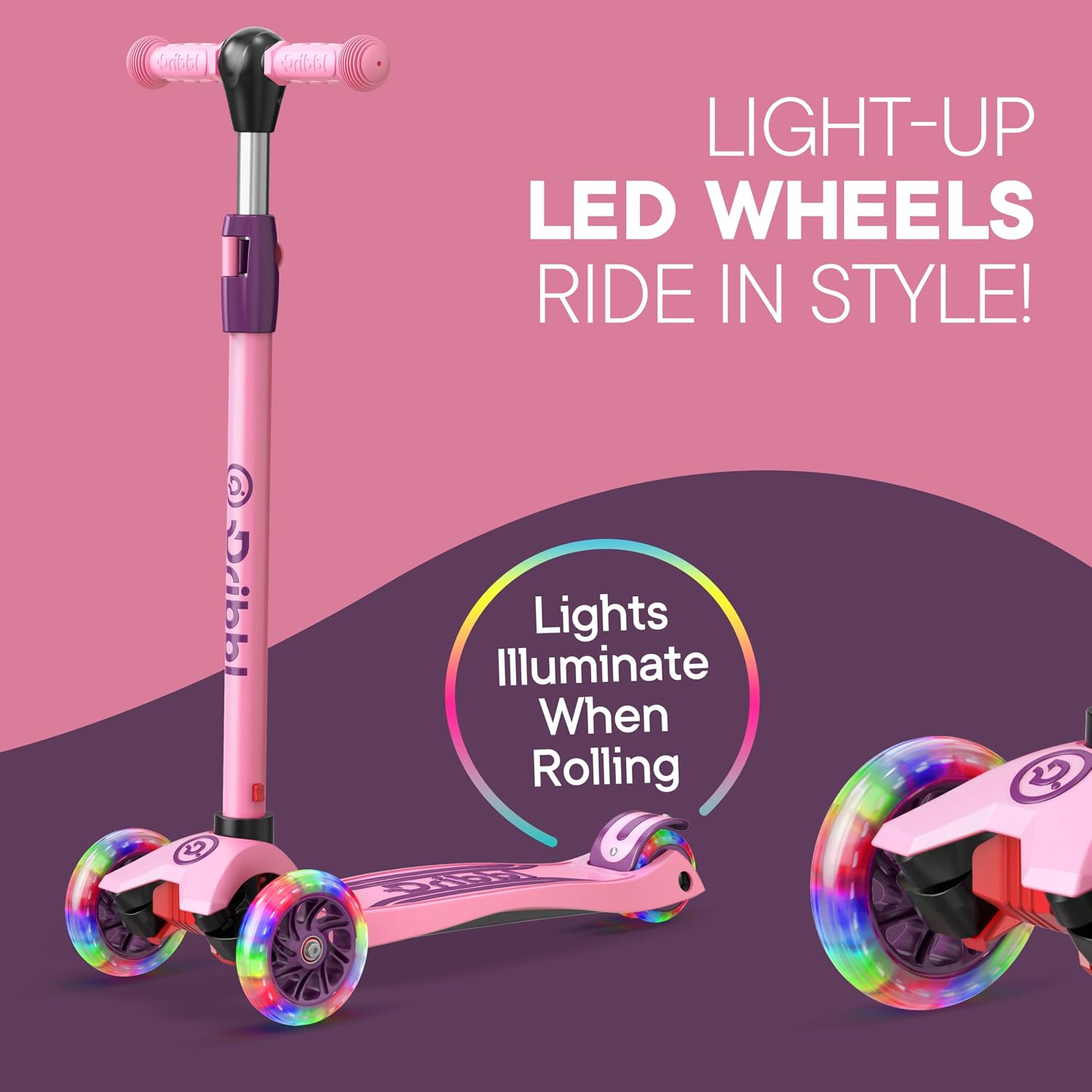 Thumbnail 6 de Dribbl 3-Wheel Lean-to-Steer Kids Scooter