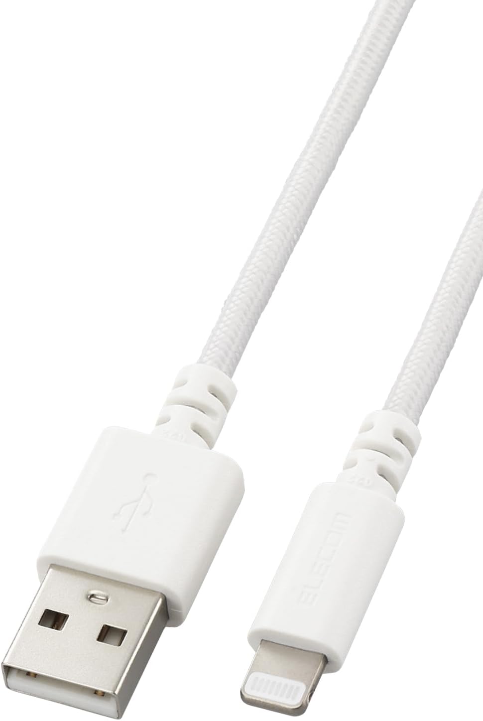 Detalle de エレコム MPA-UALSEC20WH Lightningケーブル 2m・高耐久・MFi認証・USB-A接続