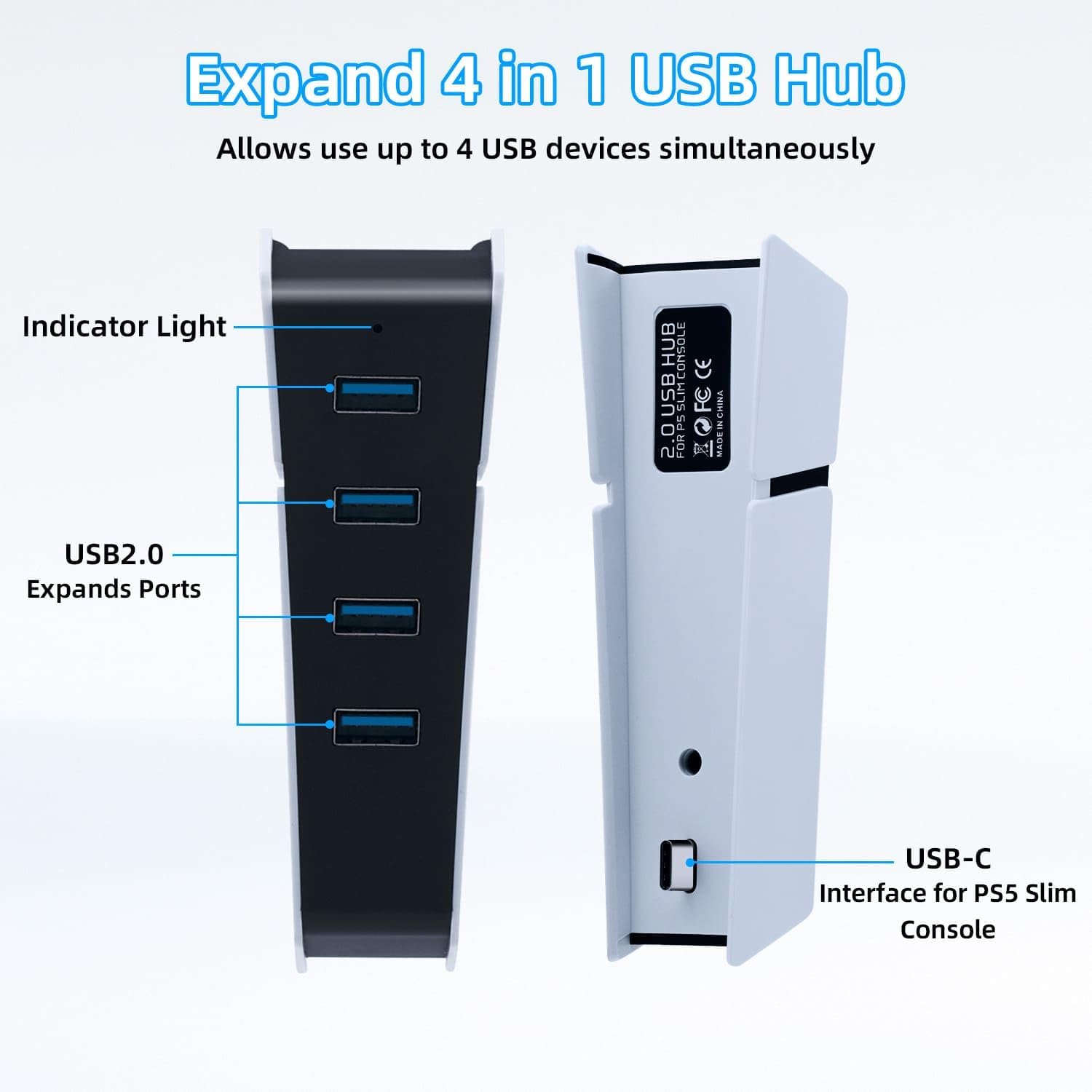 Thumbnail 2 de Mcbazel PS5 Slim Hub USB 4 ports