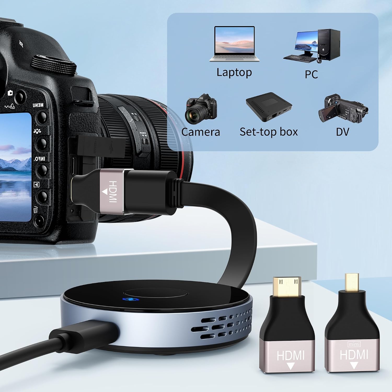 Detalle de Wireless HDMI Transmitter and Receiver with 4K Decoding