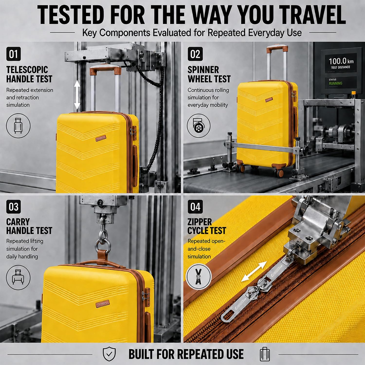 Detalle 2 de CONCEPTEN Carry-On Luggage 20-Inch