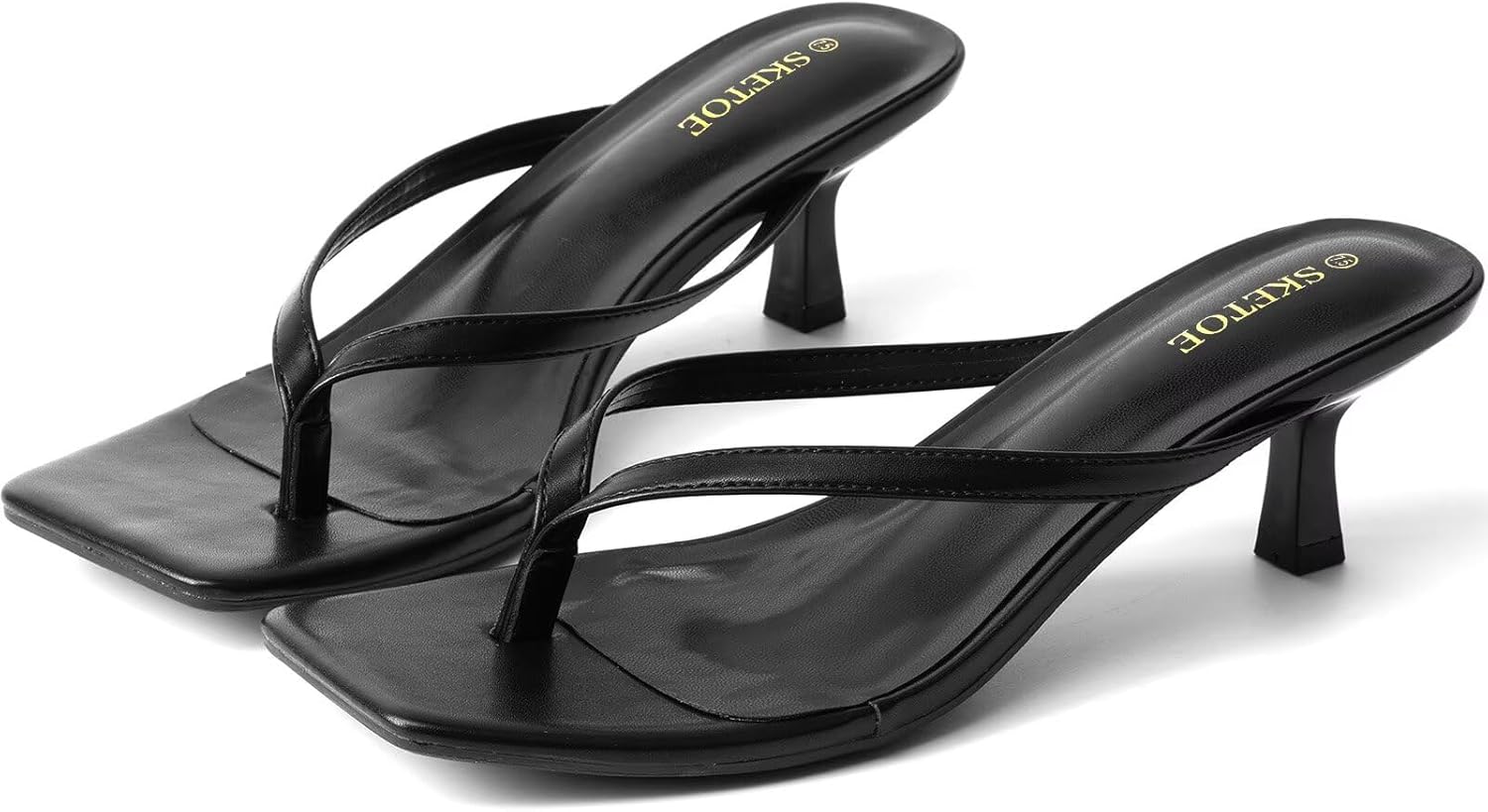 Thumbnail 4 de SKETOE Kitten Heels for Women Square Toe Sandals: Comfortable 2-Inch Elevation