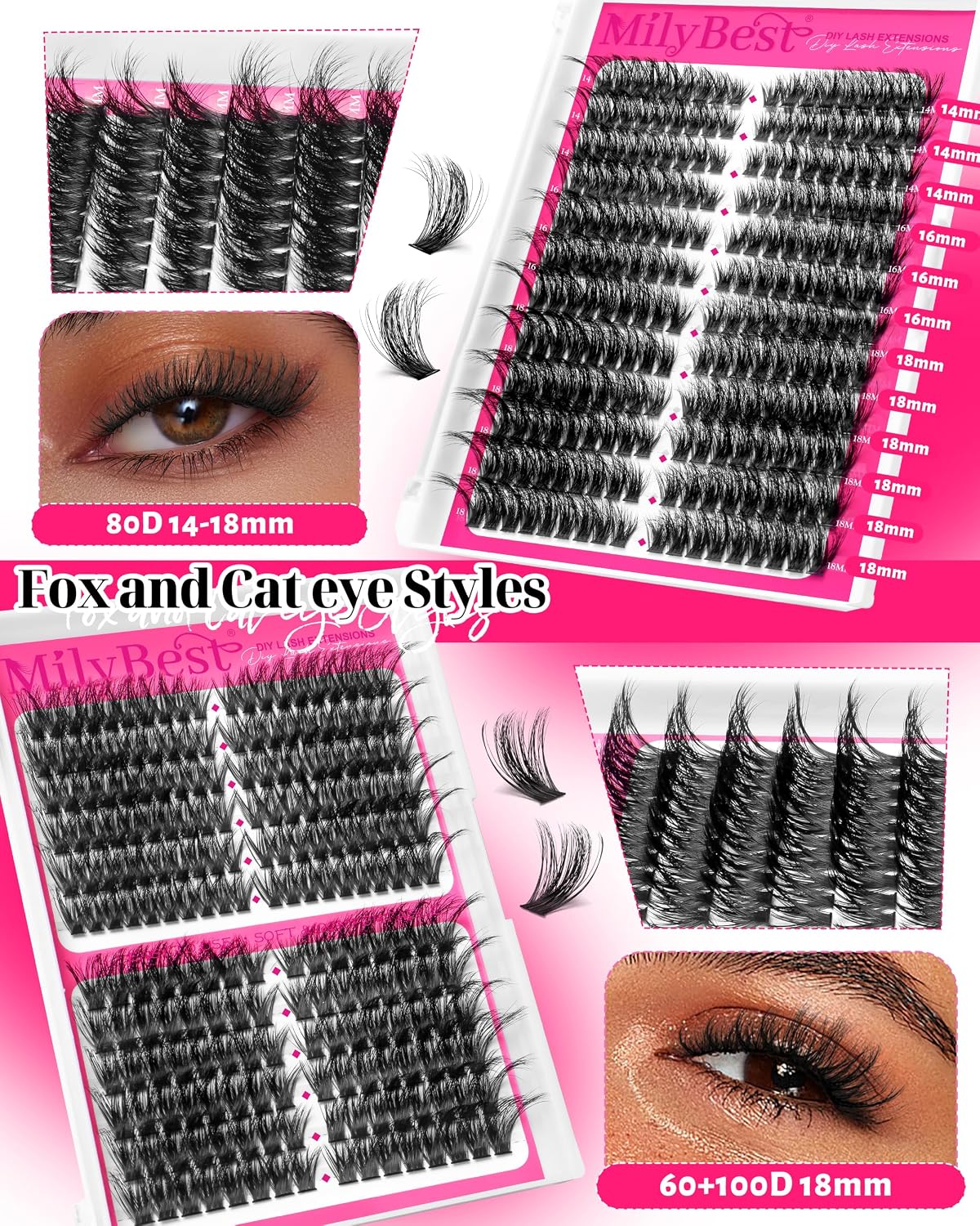 Thumbnail 4 de MilyBest 864PCS Lash Clusters Kit 💄