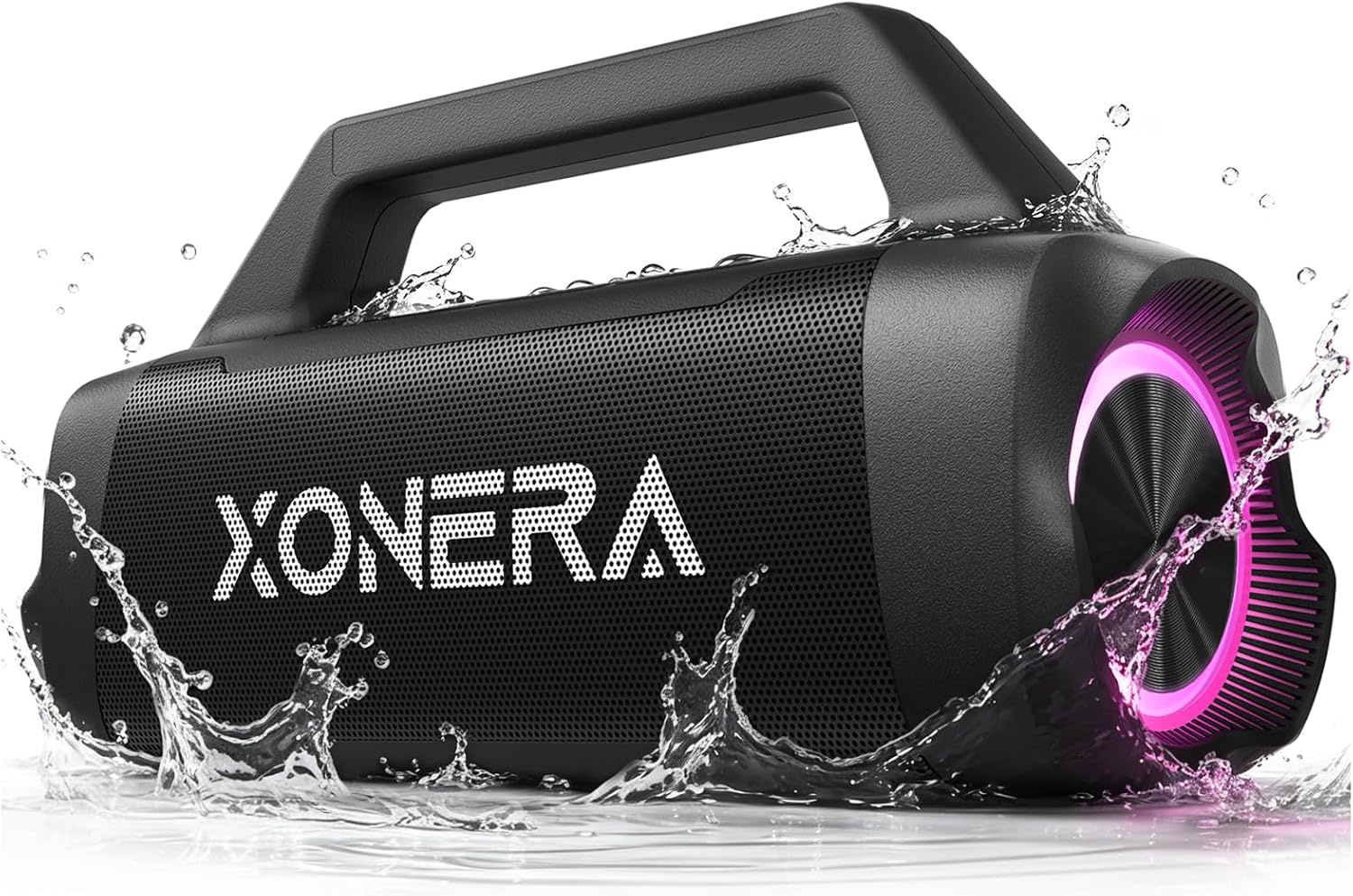 Detalle de Xonera Bluetooth Outdoor Speaker (80W Peak) with 20H Playtime, IPX6 Waterproof, TWS, BT5.3 — Black