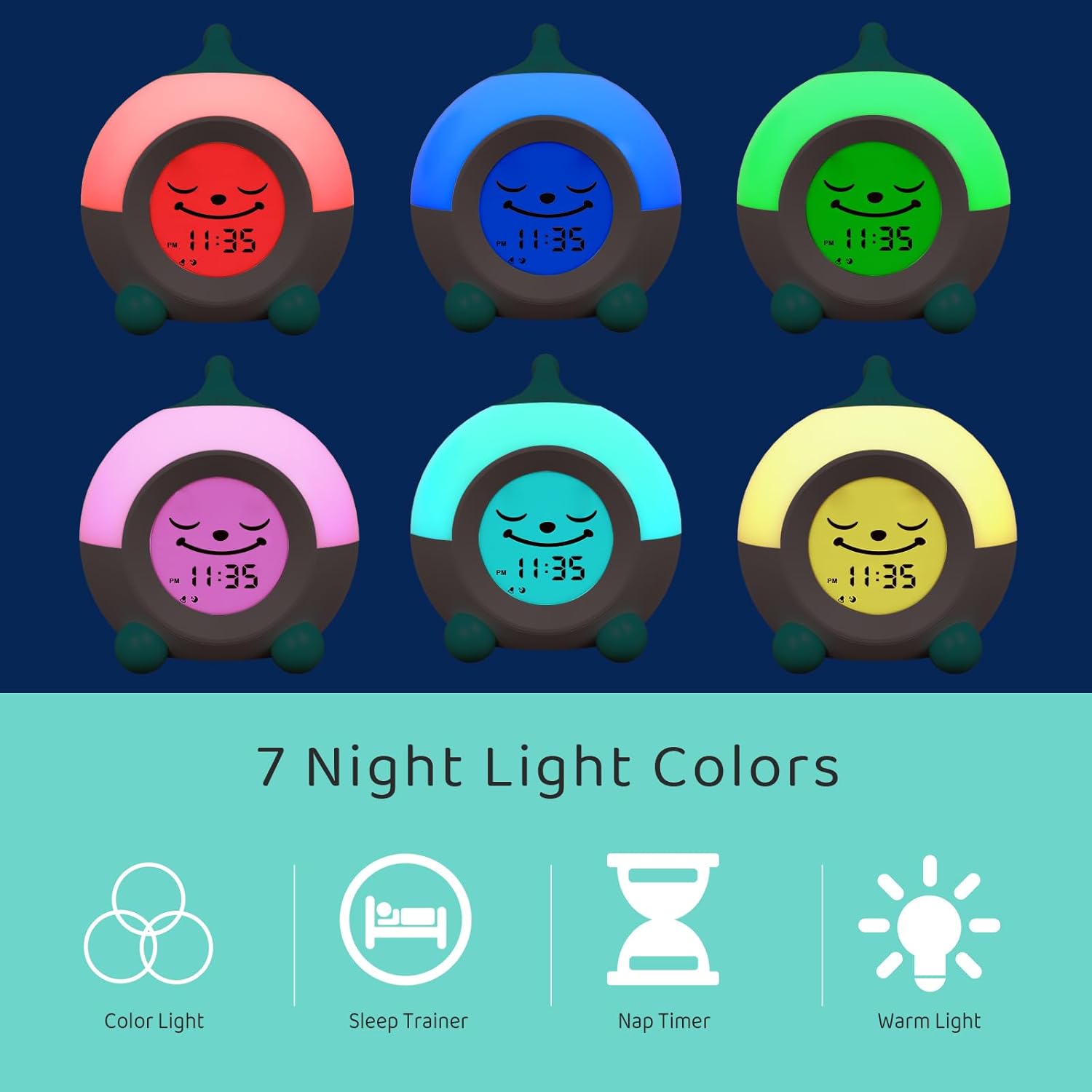 Thumbnail 4 de iHoo Ok to Wake Kids Alarm Clock toddler sleep trainer