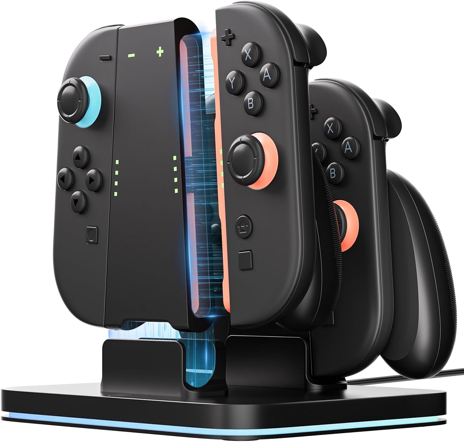Detalle de COOWPS Joy-Con 3-in-1 Charging Grip with RGB 9