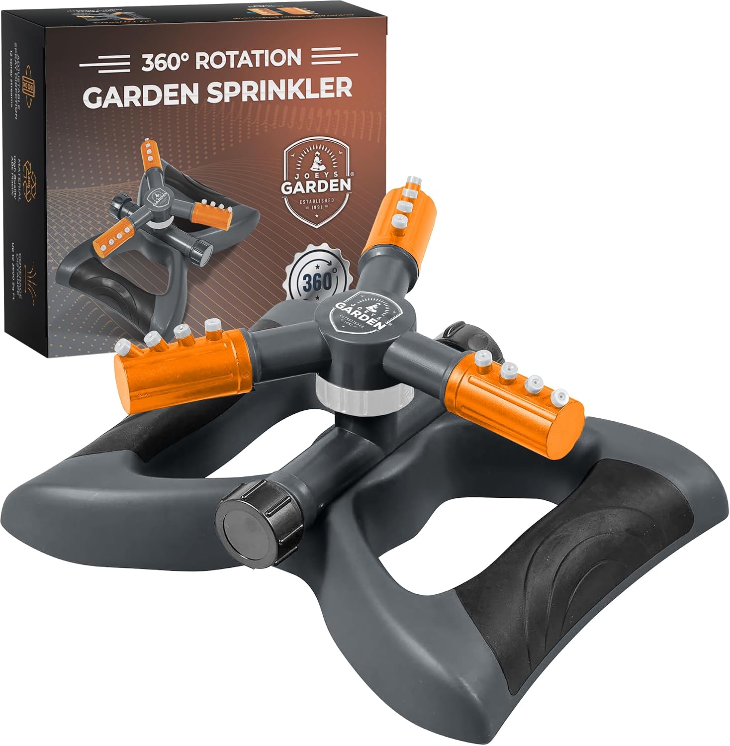 Detalle de Joeys Garden Rotating Lawn Sprinkler 360° Coverage
