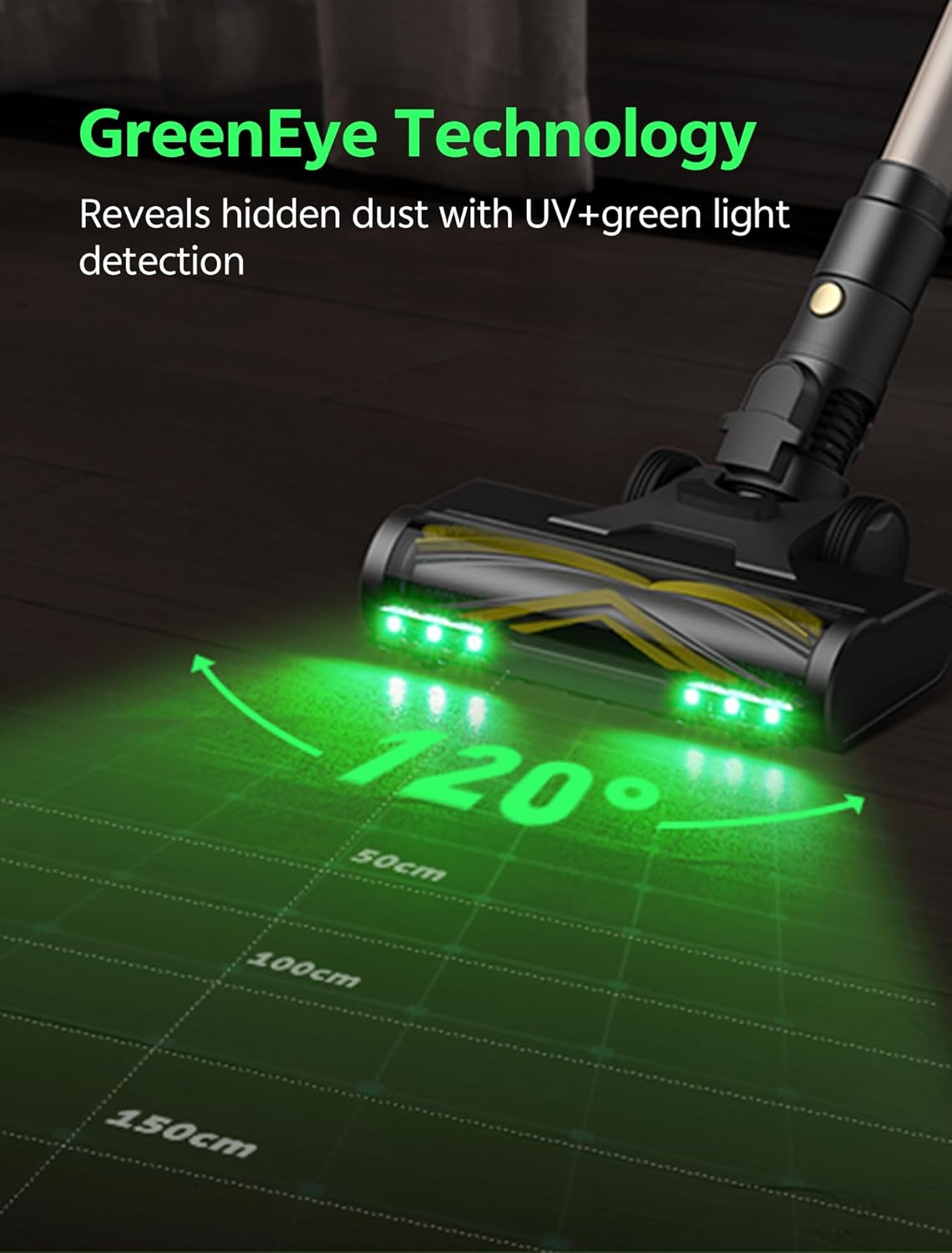 Thumbnail 4 de Ultenic Cordless Vacuum Cleaner 60KPa 580W – Self-standing stick with 65 min runtime, HEPA filtration & anti-tangle brush