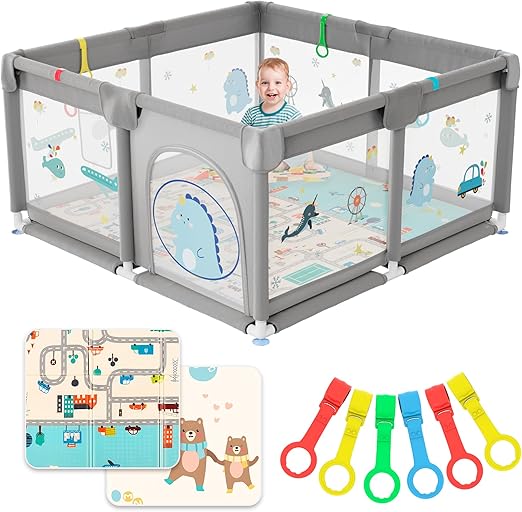 Detalle de JUPPLIES Parque Infantil Bebé 120cm - Seguridad y Diversión