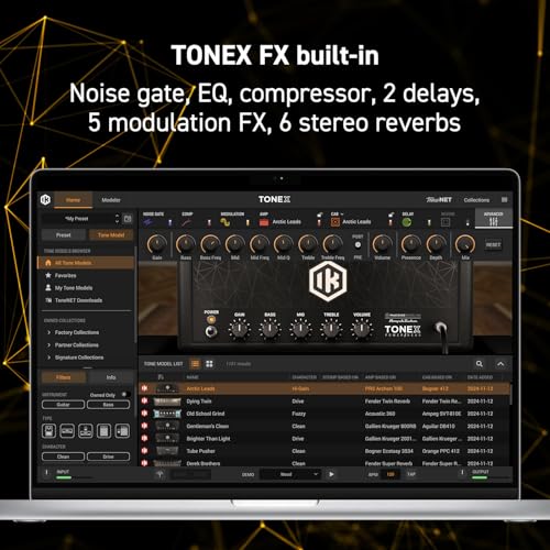 Detalle de IK Multimedia Tone X One pedal: versatilità AI Tone Modeled per chitarra ed effetti in pedaliera