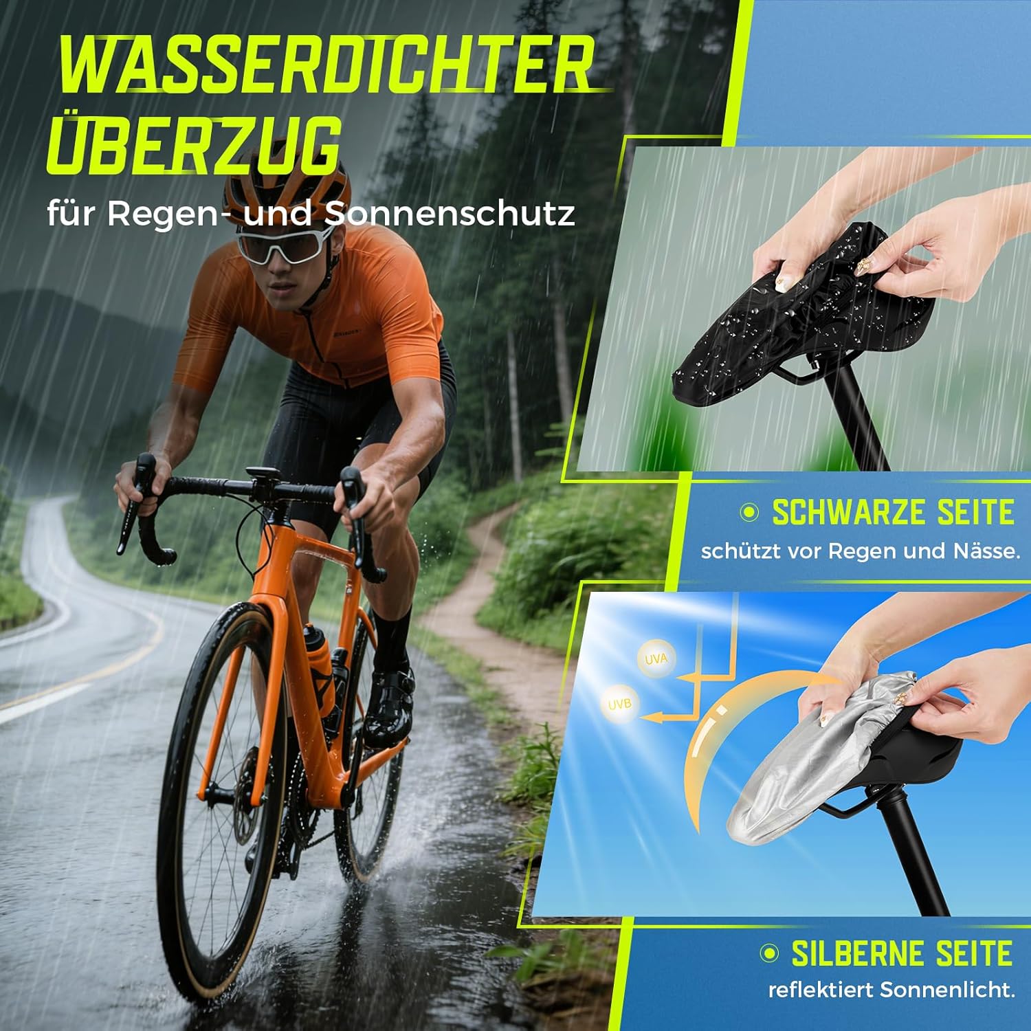 Thumbnail 4 de Fahrradsattel Herren & Damen Bequem Weich – 2026 Ergonomischer Sattel mit Memory Foam, kompatibel mit MTB, Rennrad und längeren Touren