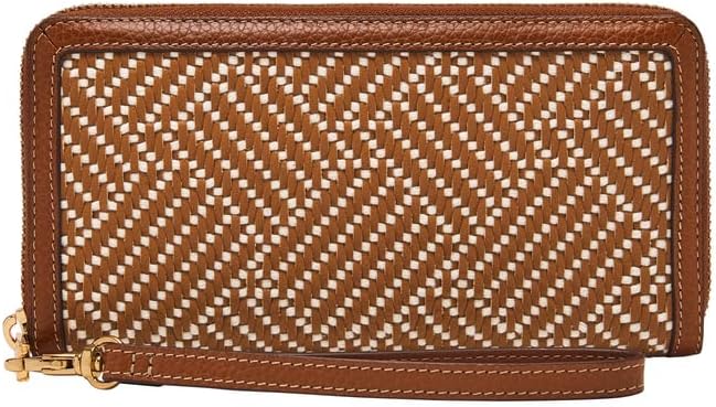 Detalle 2 de Fossil Logan Portefeuille pochette zippé en cuir ou en PU pour femme