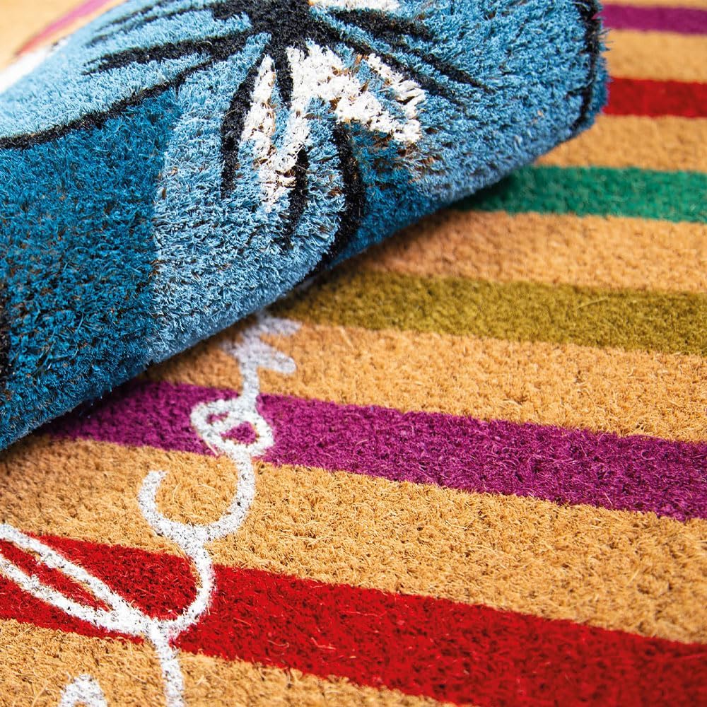 Detalle de OLIVO.shop FANTASY 13 - Zerbino cocco mezzaluna 40x65 cm, colorato, antiscivolo